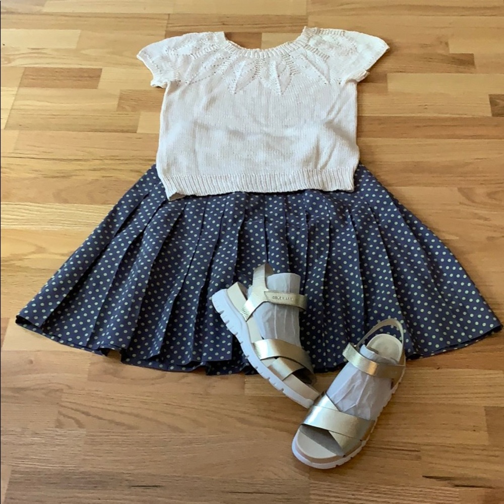 📍FIRM📍Vintage GAP Polka dot pleated skirt - Picture 6 of 10